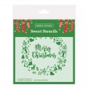 Sweet Sticks Stencil - Christmas Cake Wreath