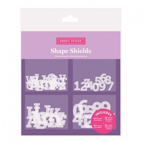 SSticks Shape Shields Alph Numbers Set