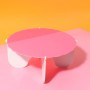 C&C Plateau Gateau 3 piece Cake Stand - Pink & White