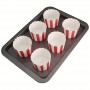 Muffin Liner Circus Red White Stripe 50p