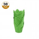 Eco-Friendly Tulip Muffin Cups and Cupcake Liners 50pcs - Green