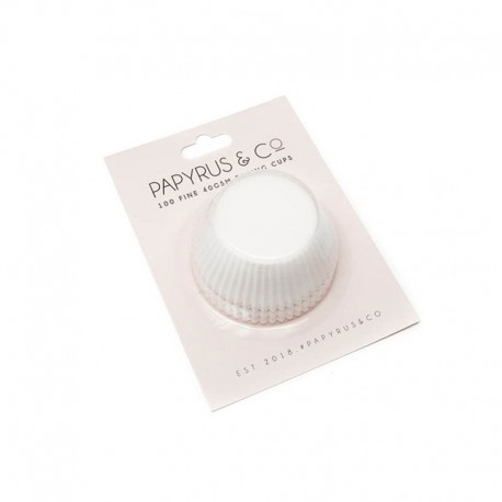 Papyrus Medium White Greaseproof Baking Cups - 44mm 100 pack