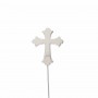 Sugar Crafty Silver Plated Cake Topper - Cross