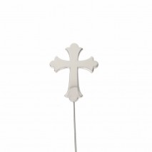 Sugar Crafty Silver Plated Cake Topper - Cross