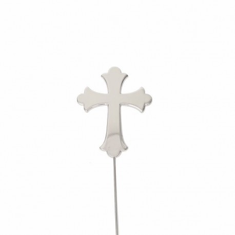 Sugar Crafty Silver Plated Cake Topper - Cross