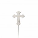 Sugar Crafty Silver Plated Cake Topper - Cross