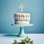 Sugar Crafty Silver Plated Cake Topper - Cross