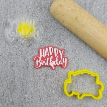 CCC Mini Happy Birthday Cutter and Debosser Set