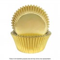 Cake Craft Foil Baking Cups - 390 Gold Foil 72pk