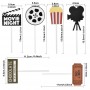 Cake Topper Movie Night 12pc set