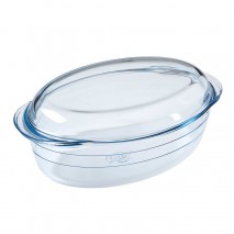 O Cuisine Oval Casserole Dish with Lid (33x20cm) - 4L