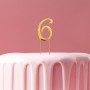 C&C Cake Topper Gold - Number 6 - 7cm