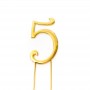 C&C Cake Topper Gold - Number 5 - 7cm