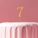 C&C Cake Topper Gold - Number 7 - 7cm