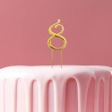 C&C Cake Topper Gold - Number 8 - 7cm