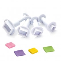 Mondo Fondant Plunger Square 4pc