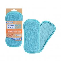 White Magic Eco Cloth Washing Up Pad Sea Blue