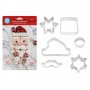 D.Line Santa Centrepiece Cut 6pc Set