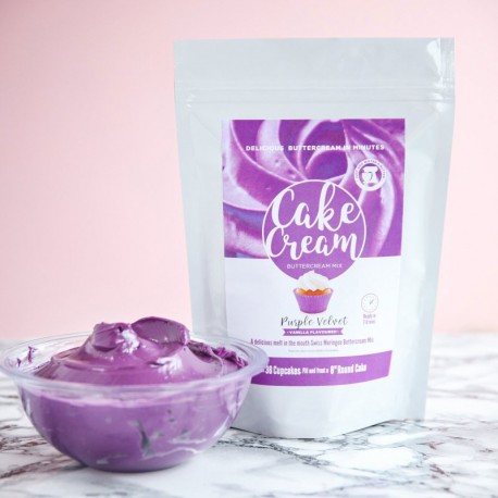 Cake Cream Swiss Meringue Buttercream - Purple Rain 400g