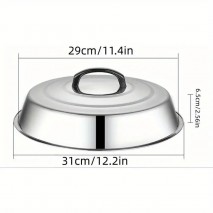 SS Round Basting/BBQ Cover 30.48cm