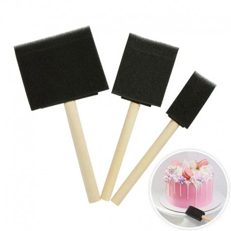 Cake Craft Foam Brush Set - 3 pieces