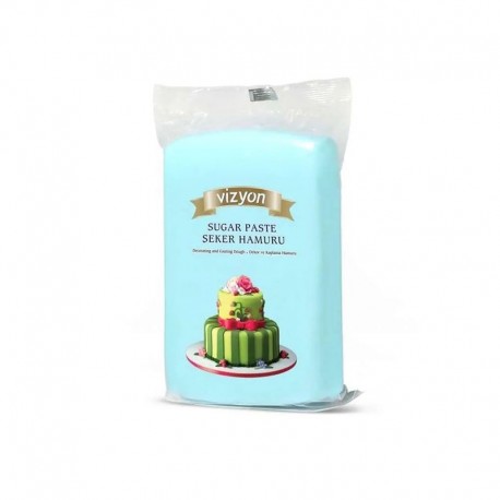 Vizyon Sugar Paste - Light Blue 250g