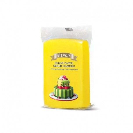 Vizyon Sugar Paste - Yellow 250g