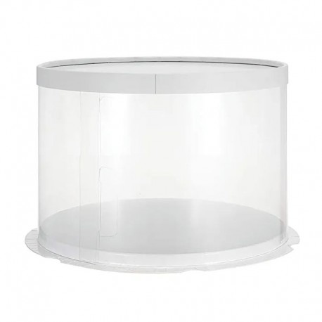 Cake Craft Clear Tube Cake Cylinder 10x10x9 inch