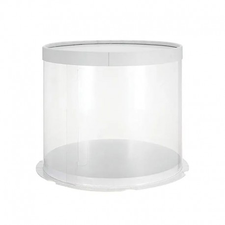 Cake Craft Clear Tube Cake Cylinder 8x8x8 inch