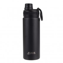 Oasis Insulated Challenger Sports Bottle - 550ml Black