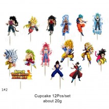 Cake Topper Super Dragonball Heros 12pc