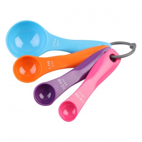 Appetito Measuing Spoons Coloured 4pc