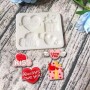 Valentines Day Silicone Moulds 3pc