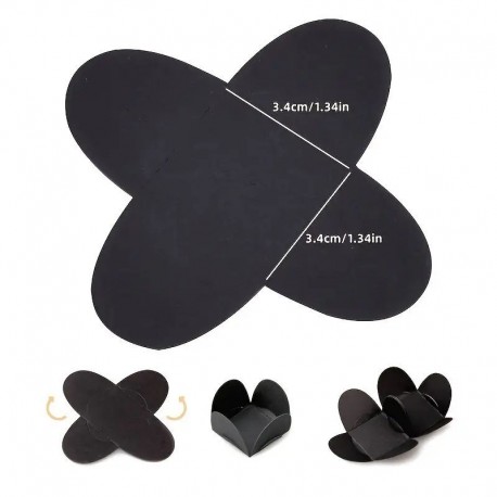 Paper Chocolate Spacers 3.7cm 50pc Black