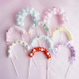 Cake Topper Arch Soft Balls White