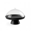 Blim Plus Agora Cake Stand and Cover - Carbon Black