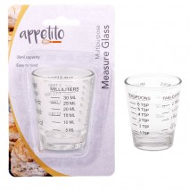 Appetito Multipurpose Measure Glass (Carded) - 30ml