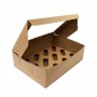 BG Brown Cupcake Box w Window 12 cup