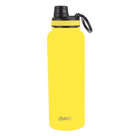 Oasis Insulated Challenger Sports Bottle - 1.1L Neon Yellow