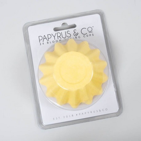 Papyrus Bloom Baking Cups - 24 Pack - Pastel Yellow