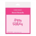 Sweet Sticks Stencils Lettering - Birthday Script