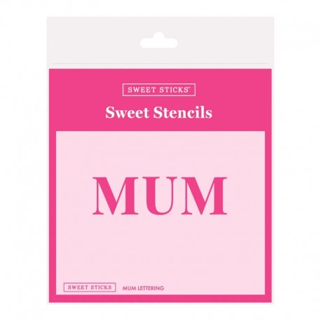 Sweet Sticks Stencils - Mum Lettering