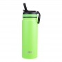 Oasis Insulated Sports Bottle w Sipper - 550ml - Neon Green