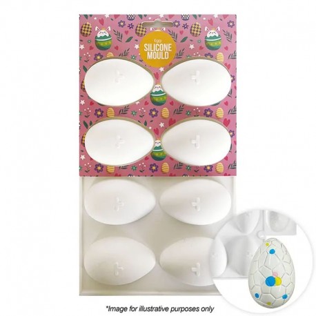 Cake Craft Small Traditional Easter Egg Silicone Mould