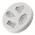 Silicone Mould Gem 4 cavity