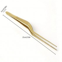 Titanium Gold Plating Tweezers 15cm