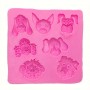 Silicone Mould Dog Heads 5 cavity