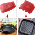 Pan and Grill Scraper 2pc Set Red