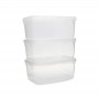 Tellfresh Food Container Oblong 1L - Pack of 3 Decor,Cooks Plus