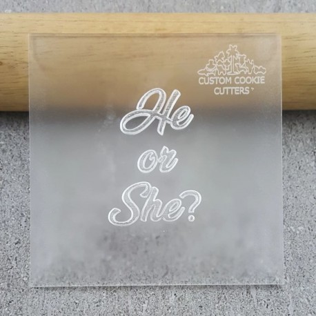 CCC He or She? V3 Debosser Custom Cookie Cutters,Cooks Plus